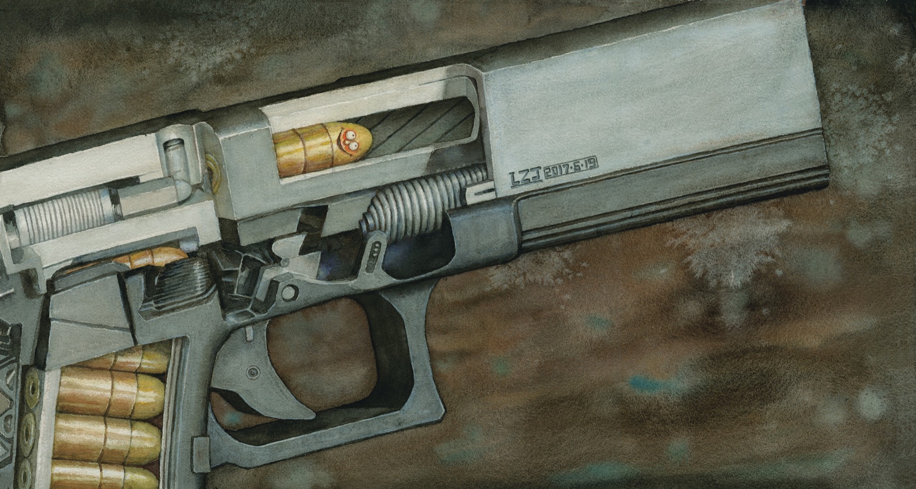 The Flight of a Bullet — selected illustration 3