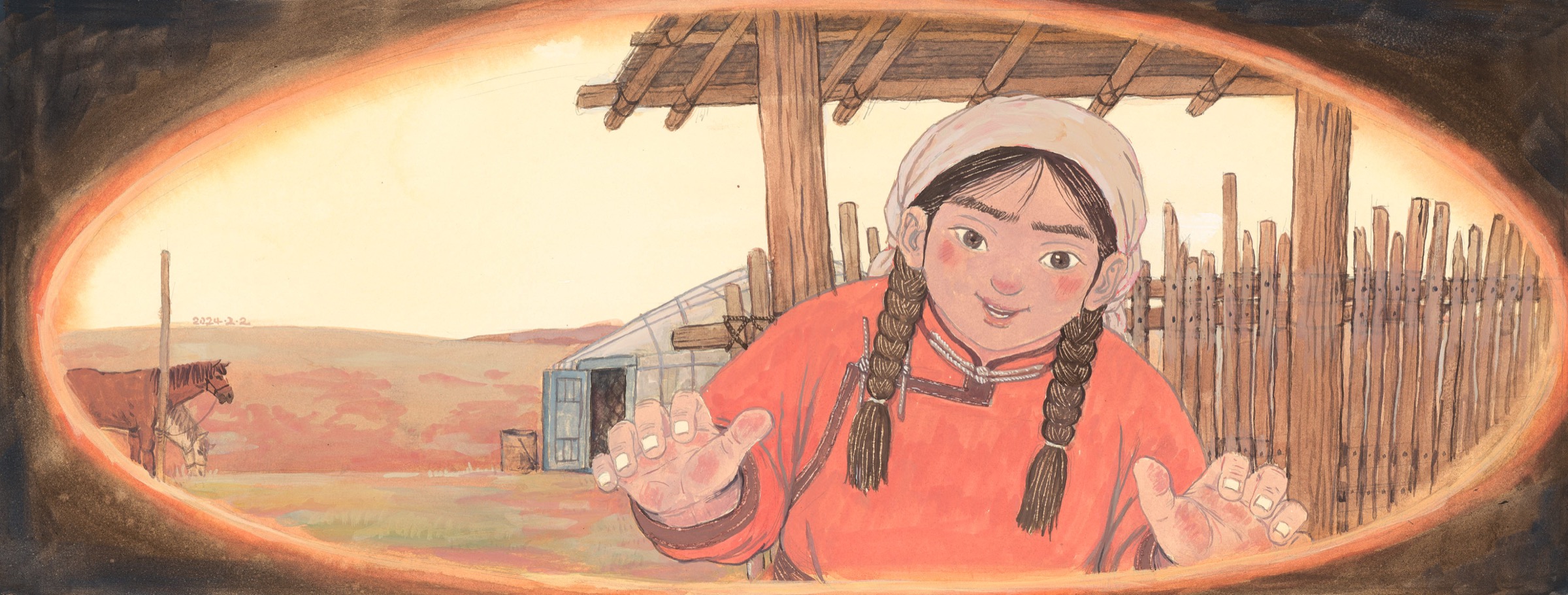 The Grassland Mother: The Story of Duoguima — selected illustration 2