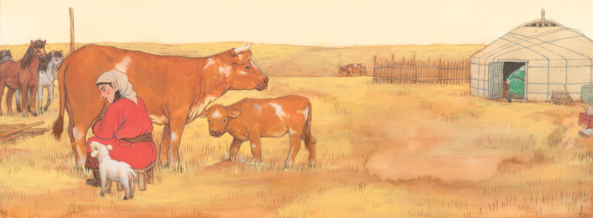 The Grassland Mother: The Story of Duoguima — selected illustration 3