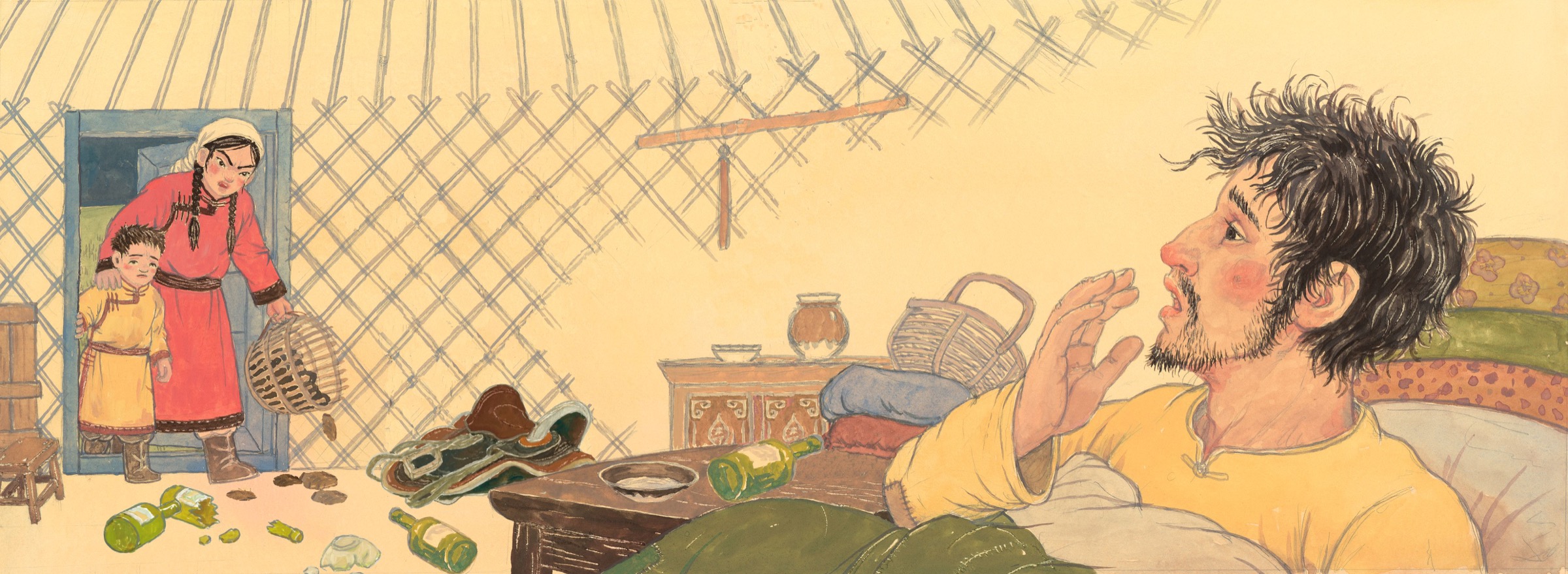 The Grassland Mother: The Story of Duoguima — selected illustration 12